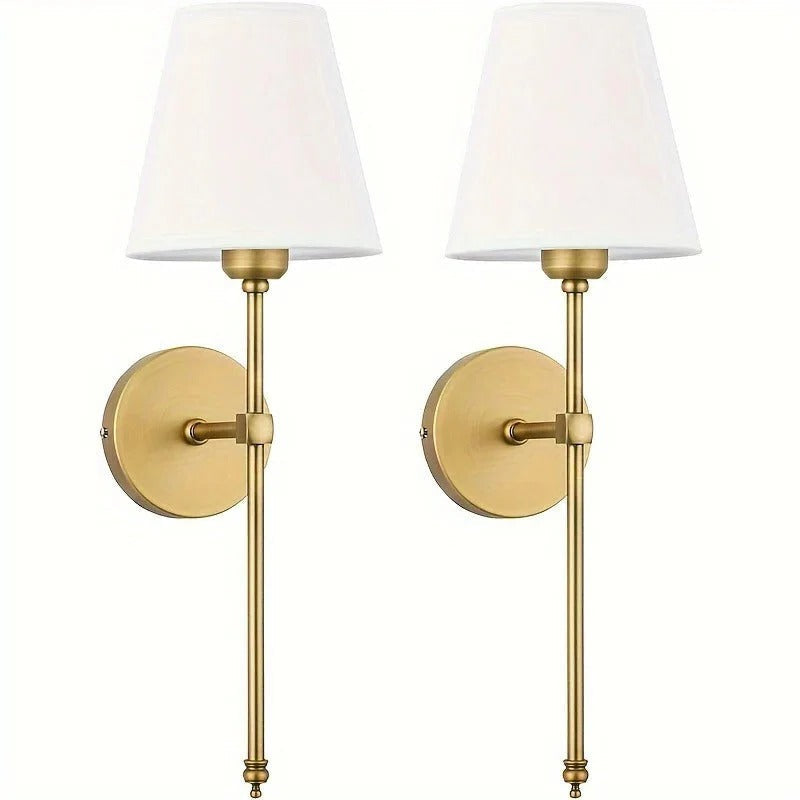 Kabellose Akku-Wandleuchte mit Fernbedienung für Schlafzimmer, Flur und Treppe – LED dimmbar, 3 Weißtöne und Farblicht, ca. 52 cm hoch, 2er-Set