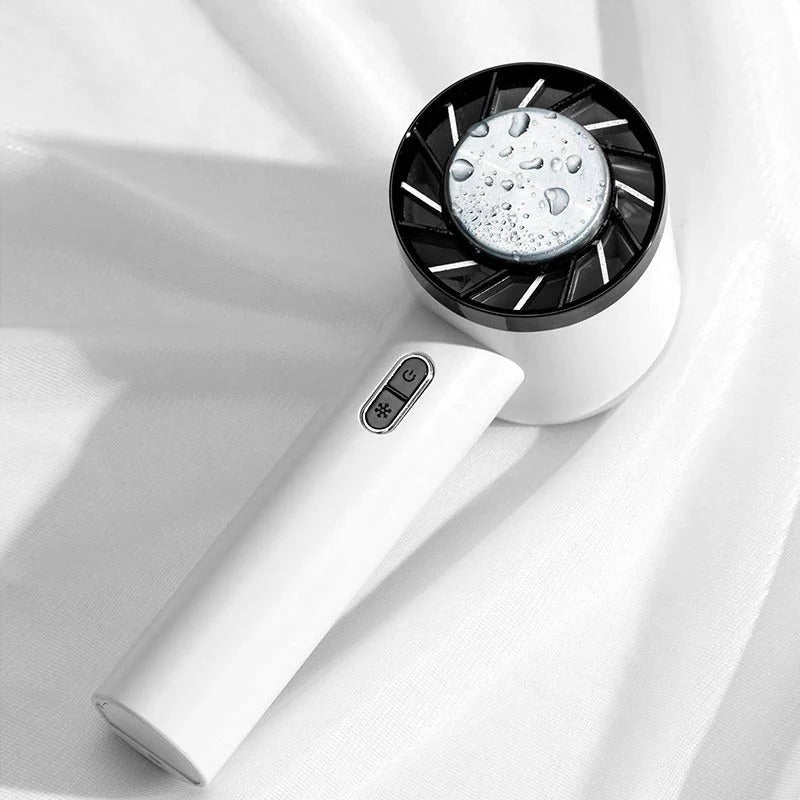 Tragbarer Akku-Ventilator mit gebündeltem Luftstrom für Büro, Zuhause und unterwegs – 3 Stufen, 2200 mAh, USB-Ladung, Grün, Grau oder Weiß