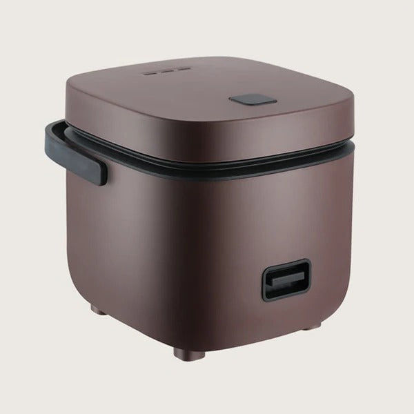 Mini-Reiskocher mit Dampfgaraufsatz für 1 bis 2 Personen, Single-Küche und Büro – ca. 1,1 l, 200 W, Warmhaltefunktion, Grün oder Braun