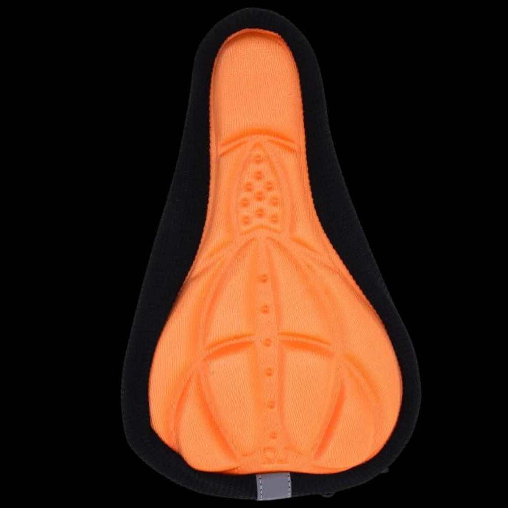 Gel-Sattelbezug fürs Fahrrad mit Schaumpolster für Radtouren und lange Strecken – ca. 27,5 × 17 cm, 3 Schichten, Kordelzug, waschbar, 4 Farben