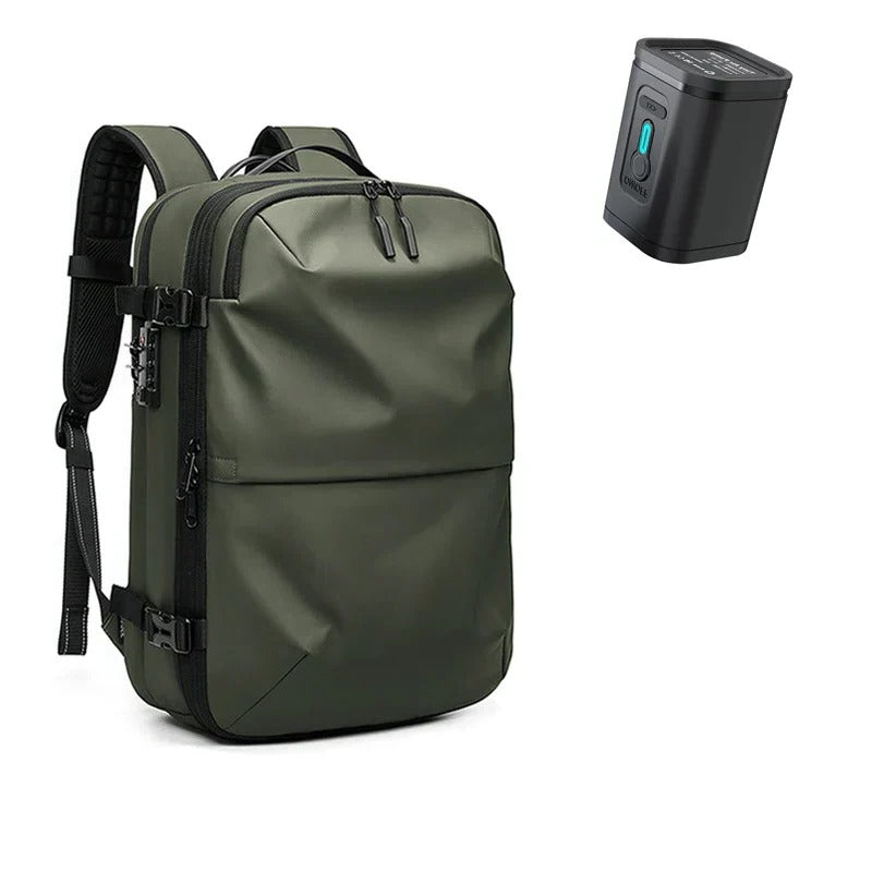 Reiserucksack mit Kompressionsfächern und verdeckten Reißverschlüssen für Flugreisen und Pendeln – abschließbar, wetterfest, mit USB-Kabel, 4 Farben