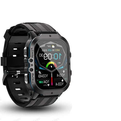 Wasserdichte Sport-Smartwatch zum Schwimmen mit Fitness-Tracker für Training und Alltag – 1,96-Zoll-AMOLED, 5 ATM, Anruffunktion, über 100 Sportmodi