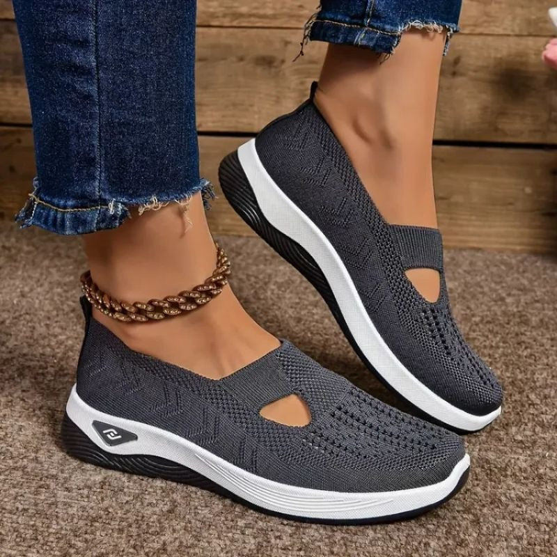 Leichte Damen-Sneaker mit Mesh-Obermaterial für Alltag und Reisen – gepolsterte Innensohle, ca. 4 cm Absatz, US-Größen 6 bis 11,5, 8 Farben