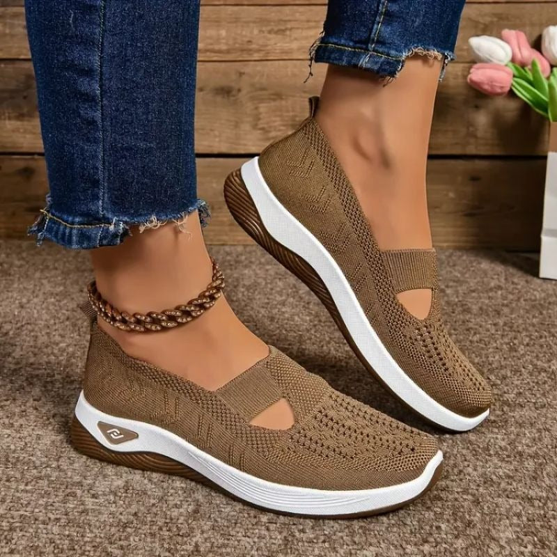 Leichte Damen-Sneaker mit Mesh-Obermaterial für Alltag und Reisen – gepolsterte Innensohle, ca. 4 cm Absatz, US-Größen 6 bis 11,5, 8 Farben