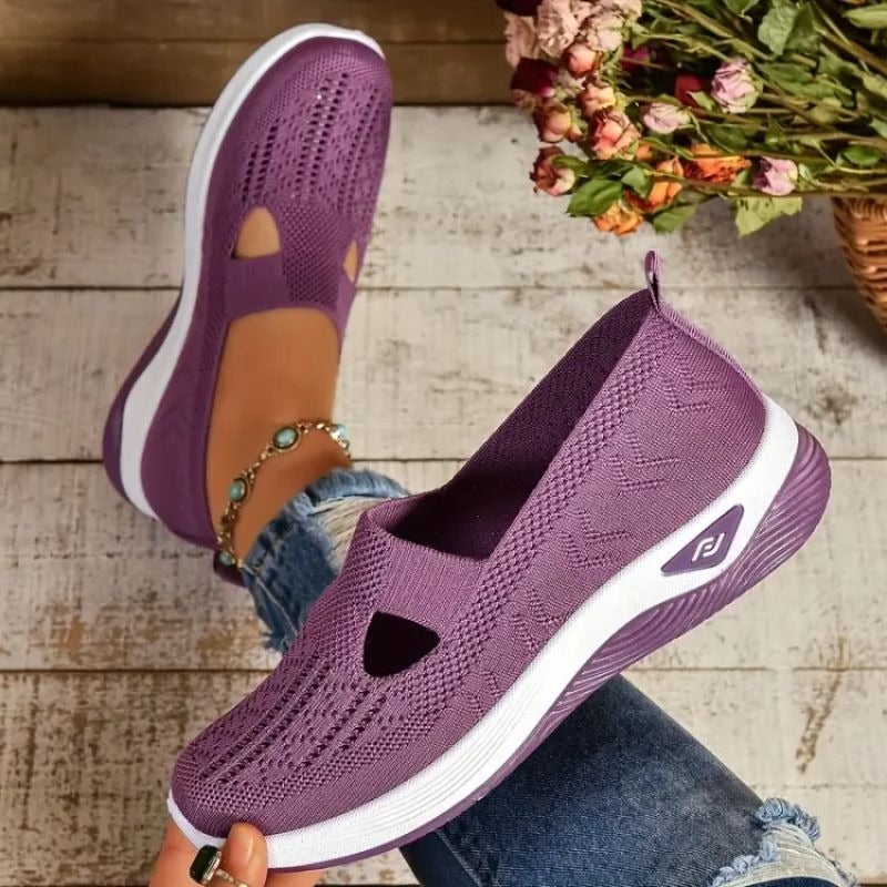 Leichte Damen-Sneaker mit Mesh-Obermaterial für Alltag und Reisen – gepolsterte Innensohle, ca. 4 cm Absatz, US-Größen 6 bis 11,5, 8 Farben