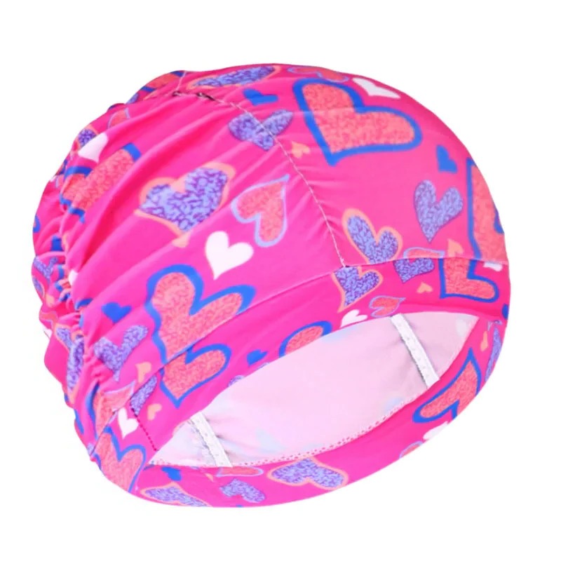 Dehnbare Badekappe im Turban-Stil für Damen und Mädchen mit langen Haaren – ca. 54 × 15 cm, gedrehte Front, schnell trocknend, 15 Farben und Muster