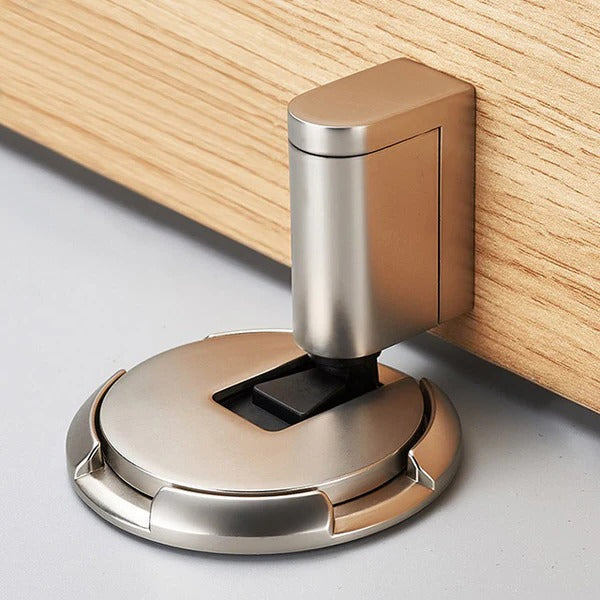 Verstellbarer Türstopper aus Zinklegierung zum Kleben oder Schrauben für Innen- und Außentüren – für Bodenspalt bis 2,5 cm, arretierbar, 6 Farben