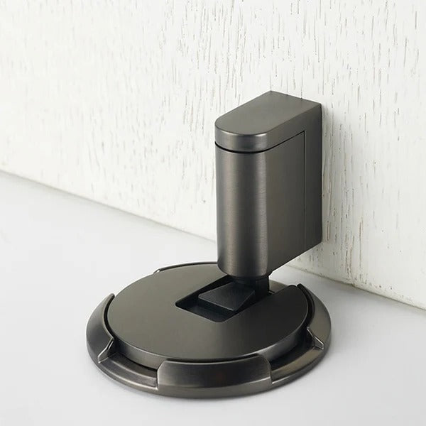 Verstellbarer Türstopper aus Zinklegierung zum Kleben oder Schrauben für Innen- und Außentüren – für Bodenspalt bis 2,5 cm, arretierbar, 6 Farben