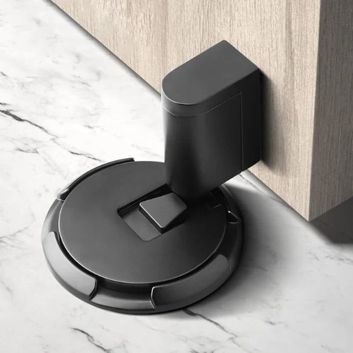 Verstellbarer Türstopper aus Zinklegierung zum Kleben oder Schrauben für Innen- und Außentüren – für Bodenspalt bis 2,5 cm, arretierbar, 6 Farben