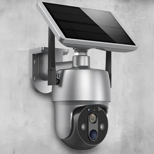 Solar-Überwachungskamera für außen mit 355°-Schwenkbereich für Haus, Hof und Garten – 1080p, WLAN, Farb-Nachtsicht, Zwei-Wege-Audio, IP66