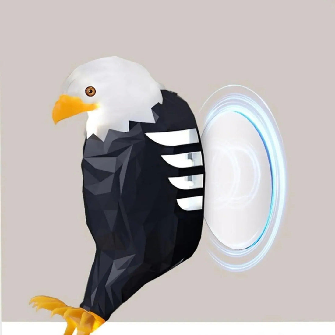 LED-Wandlampe Adler als Wanddeko für Wohnzimmer, Flur, Arbeitszimmer und Hausbar – Adler-Motiv mit stimmungsvollem Licht
