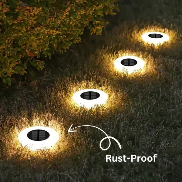 Rostfreie Solar-Außenleuchten für Garten, Weg und Terrasse – solarbetrieben, wetterfest, Warmweiß oder Kaltweiß