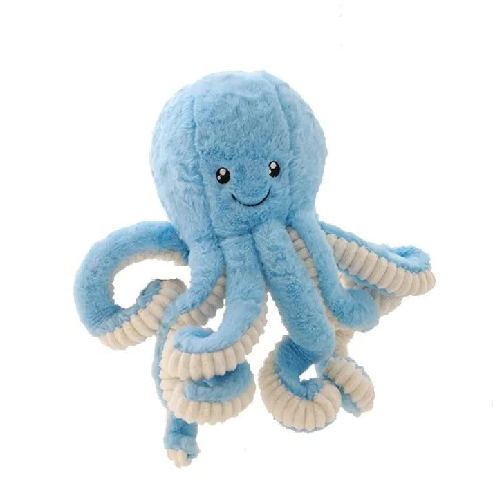 Riesiges Oktopus-Kuscheltier aus Plüsch für Kinderzimmer, Sofa und Vorlesestunde – Plüschtier mit 8 Armen, 5 Farben