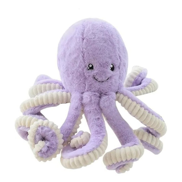 Riesiges Oktopus-Kuscheltier aus Plüsch für Kinderzimmer, Sofa und Vorlesestunde – Plüschtier mit 8 Armen, 5 Farben