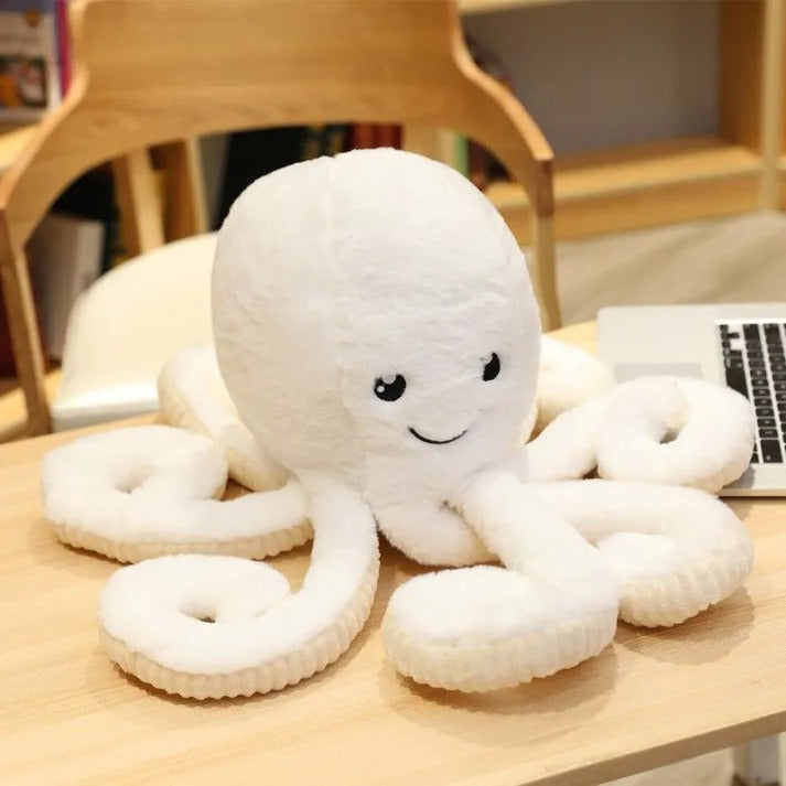 Riesiges Oktopus-Kuscheltier aus Plüsch für Kinderzimmer, Sofa und Vorlesestunde – Plüschtier mit 8 Armen, 5 Farben