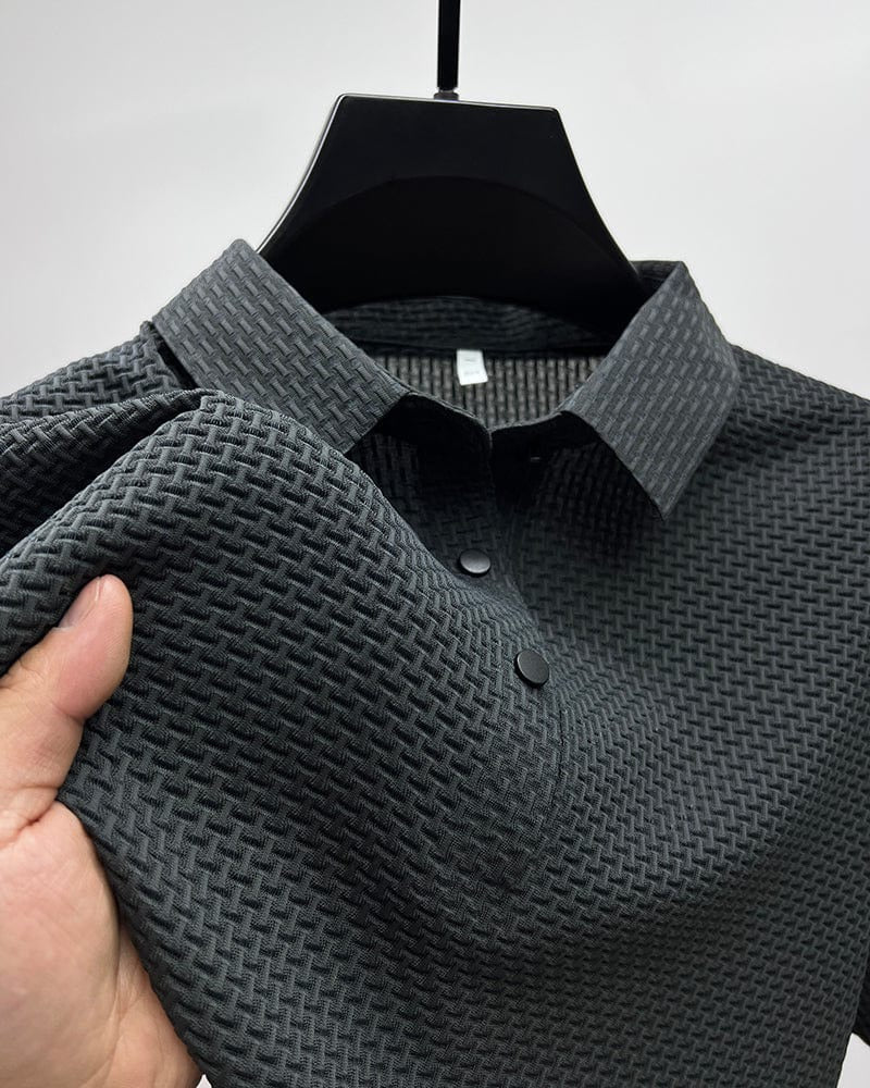 Herren-Poloshirt mit Mesh-Struktur für Sport, Freizeit und Meetings – kurzarm, atmungsaktiv, S bis 3XL, in 6 Farben von Weiß bis Schwarz