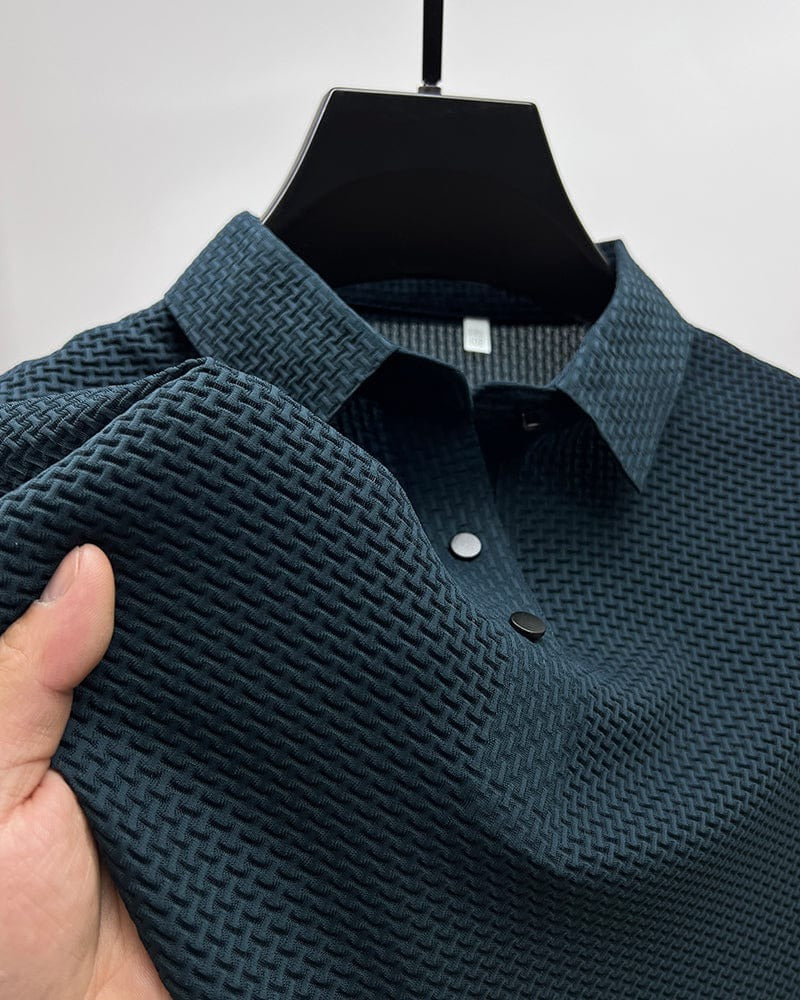 Herren-Poloshirt mit Mesh-Struktur für Sport, Freizeit und Meetings – kurzarm, atmungsaktiv, S bis 3XL, in 6 Farben von Weiß bis Schwarz