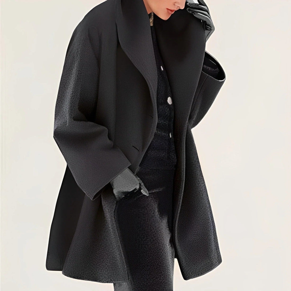 Damen-Wickeljacke mit Gürtel und A-Linie für kalte Tage – voll gefüttert, winddicht, knitterarm, schräge Taschen, S bis 5XL, 6 Farben