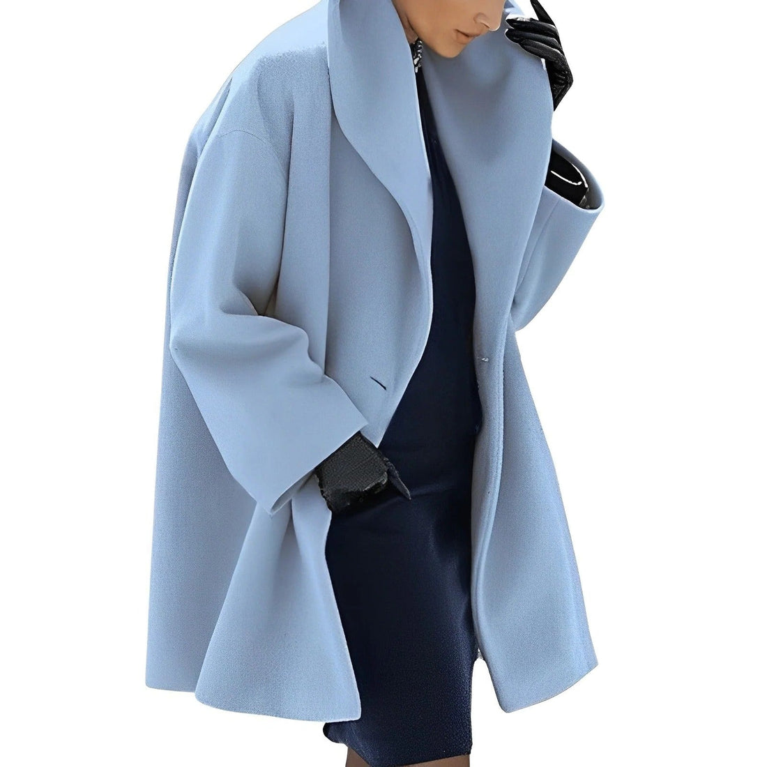 Damen-Wickeljacke mit Gürtel und A-Linie für kalte Tage – voll gefüttert, winddicht, knitterarm, schräge Taschen, S bis 5XL, 6 Farben