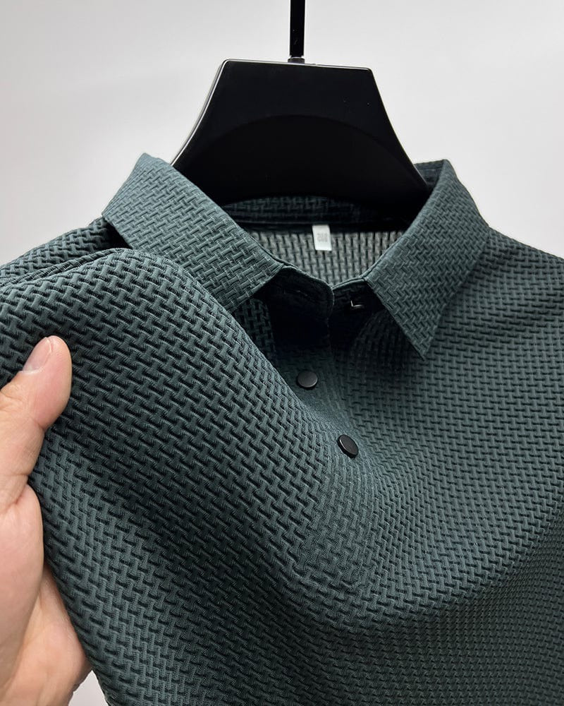 Herren-Poloshirt mit Mesh-Struktur für Sport, Freizeit und Meetings – kurzarm, atmungsaktiv, S bis 3XL, in 6 Farben von Weiß bis Schwarz