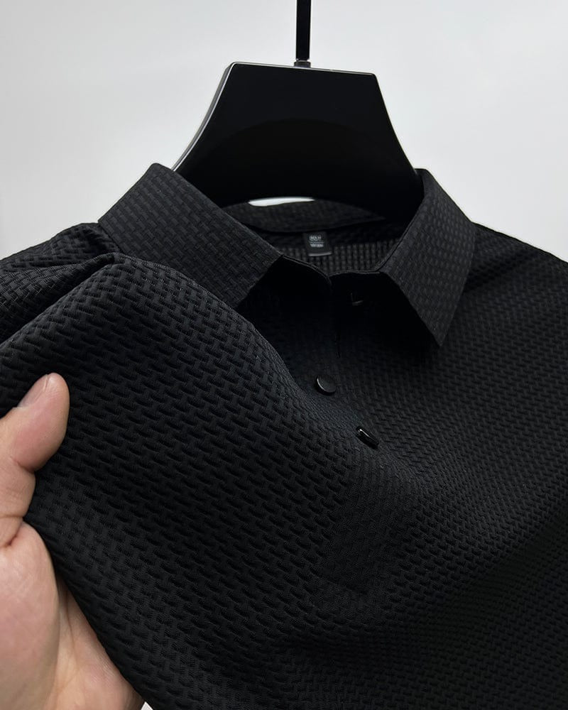 Herren-Poloshirt mit Mesh-Struktur für Sport, Freizeit und Meetings – kurzarm, atmungsaktiv, S bis 3XL, in 6 Farben von Weiß bis Schwarz