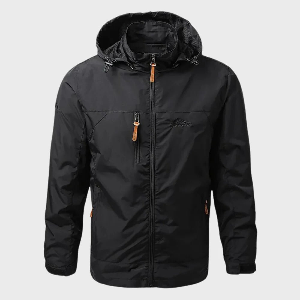 Wasserdichte Herrenjacke mit Kapuze und warmem Futter für Stadt, Outdoor und Regenwetter – verstellbare Kapuze, M bis 5XL, 5 Farben