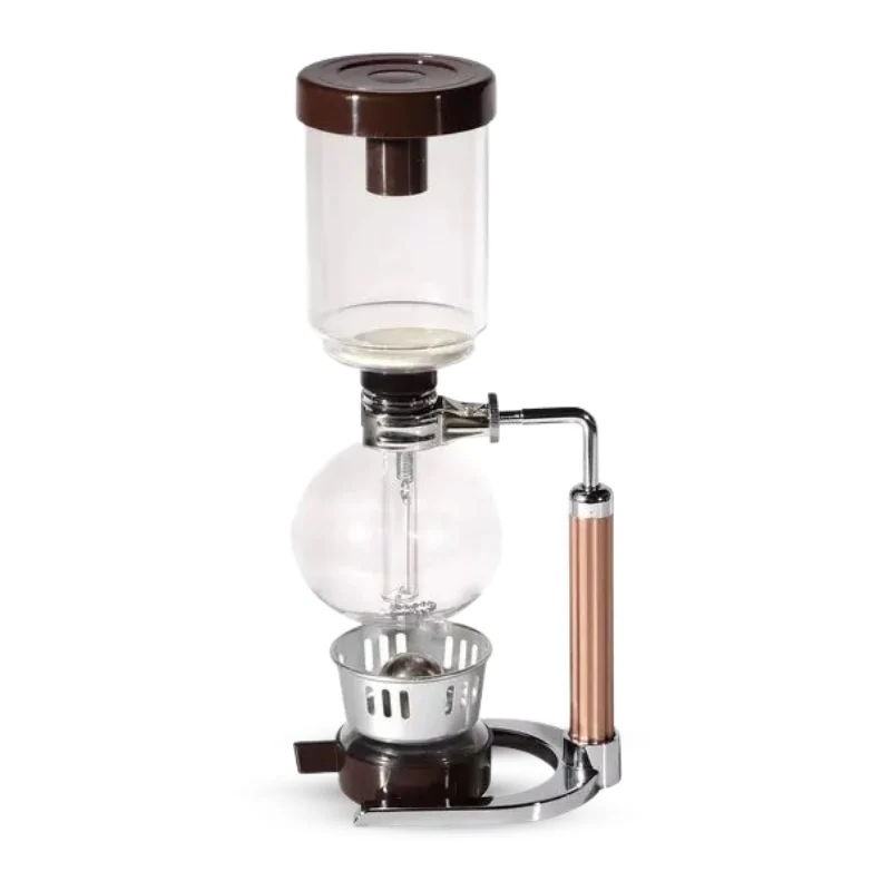 Siphon-Kaffeebereiter aus hitzebeständigem Borosilikatglas im japanischen Stil für Kaffee zu Hause und für Gäste – Vakuum-Brühverfahren, 4 Farben