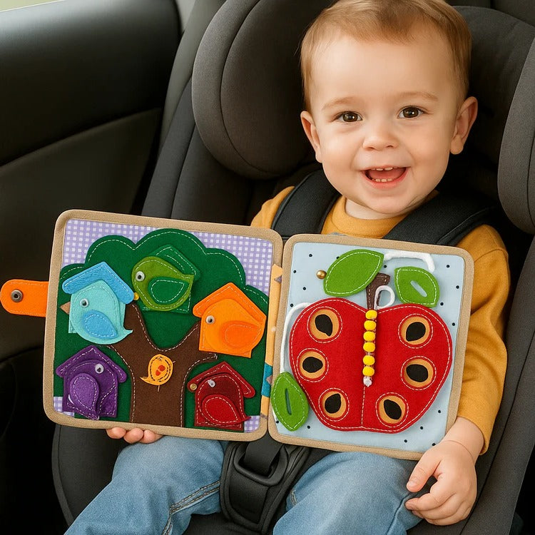 Sensorik-Aktivitätsbuch für Kinder zum Fühlen, Greifen und Entdecken zu Hause und unterwegs – Mitmachbuch mit Aktivitäten