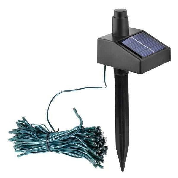 Solar-Lichterkette mit 100 LEDs für Garten, Bäume und Zaun – 17 m lang, schaltet sich bei Dämmerung automatisch ein, ohne Steckdose, 4 Lichtfarben