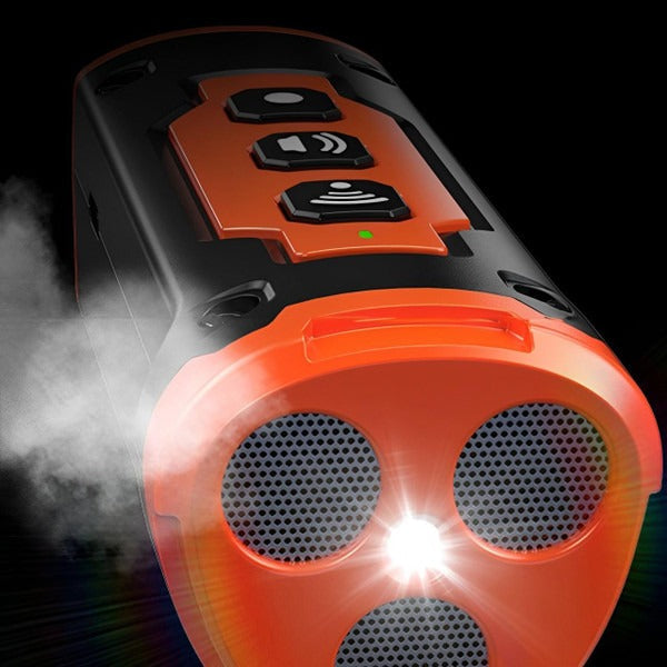 Ultraschall-Antibell-Handgerät für Hunde als Trainingshilfe gegen übermäßiges Bellen – mit LED-Taschenlampe, aufladbar, Orange oder Schwarz