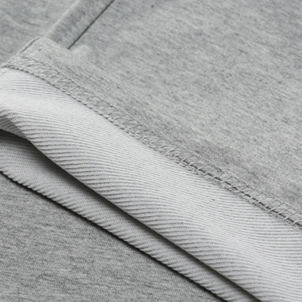 Jogginghose für Herren aus 90 % Baumwolle mit geradem Bein für Freizeit und Sport – Gummibund mit Kordelzug, Seitentaschen, M bis 3XL, 4 Farben