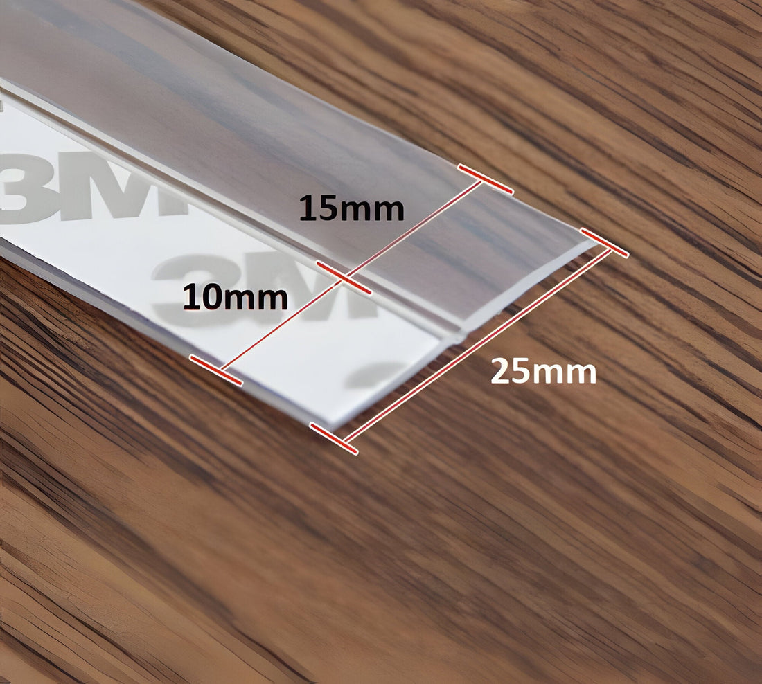 Selbstklebende Dichtungsleiste für Türen und Fenster gegen Zugluft – 5 m × 2,5 cm, zuschneidbar, flexibel, Schwarz, Grau, Transparent oder Weiß
