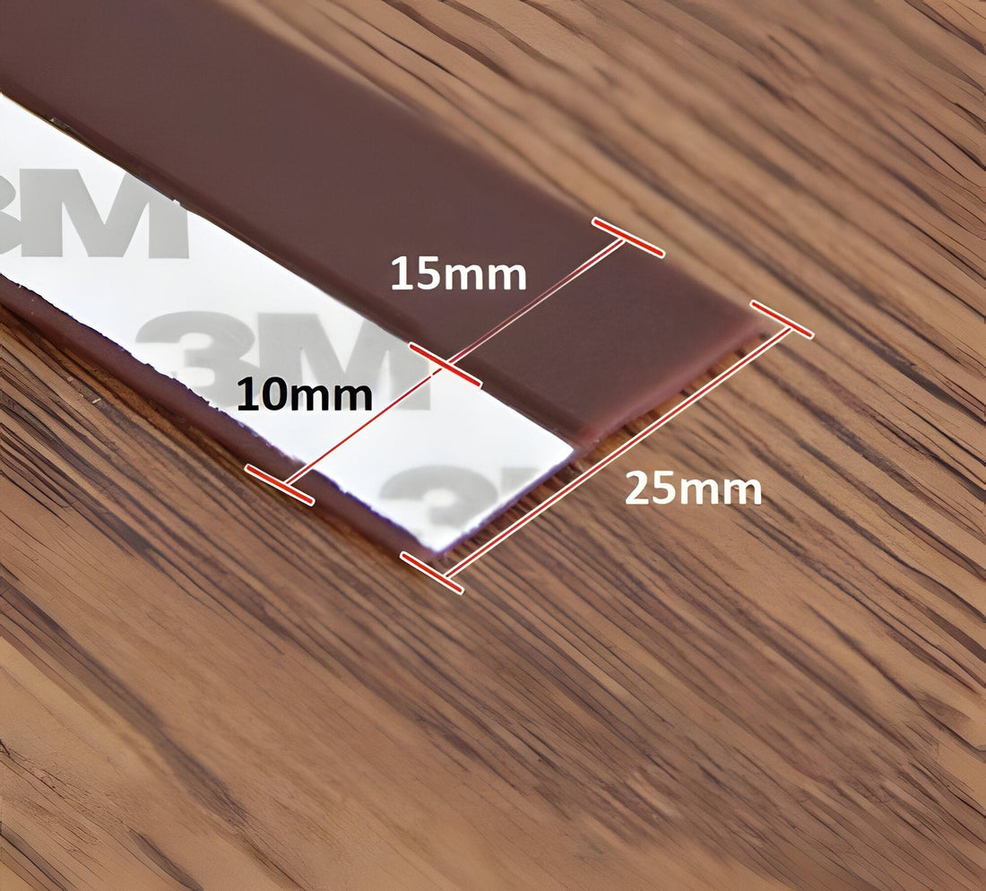 Selbstklebende Dichtungsleiste für Türen und Fenster gegen Zugluft – 5 m × 2,5 cm, zuschneidbar, flexibel, Schwarz, Grau, Transparent oder Weiß