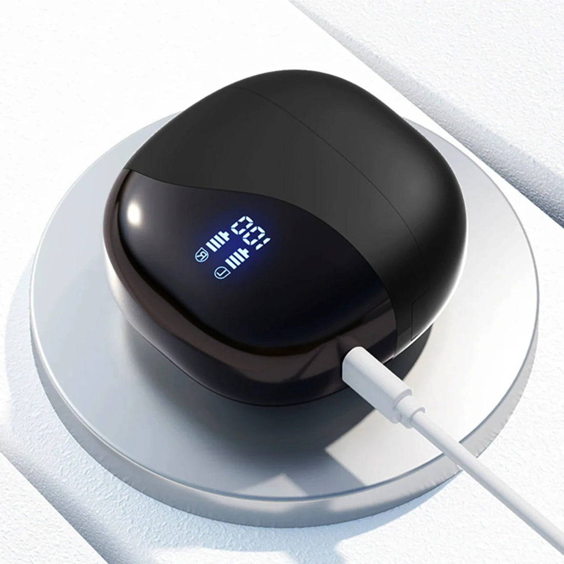 Übersetzer-Ohrhörer mit Bluetooth für Reisen, Geschäftstermine und Sprachenlernen – 144 Sprachen und Akzente, 3 Modi, Ladecase, Schwarz oder Gold