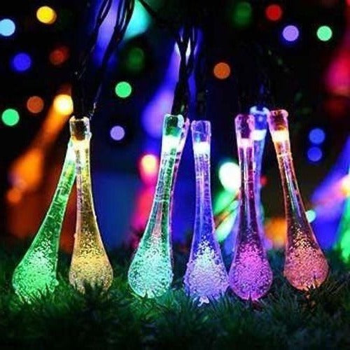 Solar-Lichterkette mit 20 LEDs für Garten, Hof und Feiern im Freien – ca. 4,8 m, 8 Leuchtmodi, Dämmerungsautomatik, wetterfest, 4 Lichtfarben
