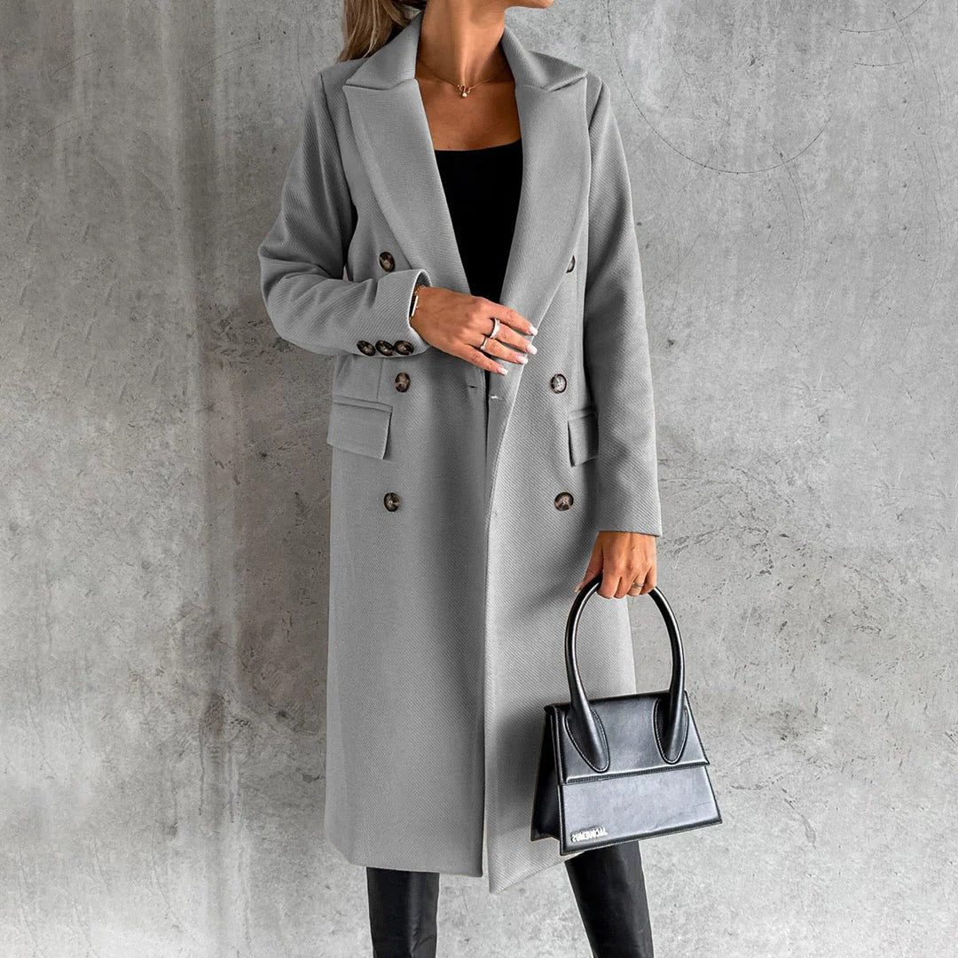 Eleganter Wintermantel für Damen mit weichem Futter für Arbeit und Abend – wärmend isoliert, klare Linien, S bis 3XL, 6 Farben