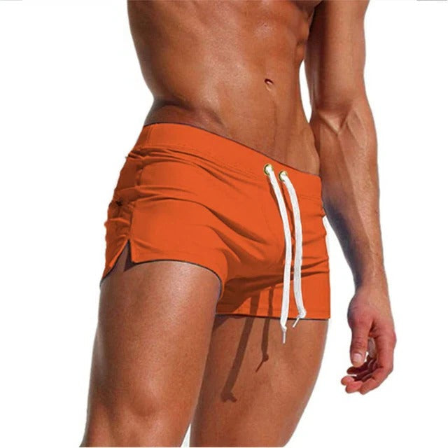 Schnell trocknende Badeshorts für Herren aus leichtem Stoff für Schwimmen, Surfen und Strand – S bis 3XL, 8 Farben von Weiß bis Armeegrün