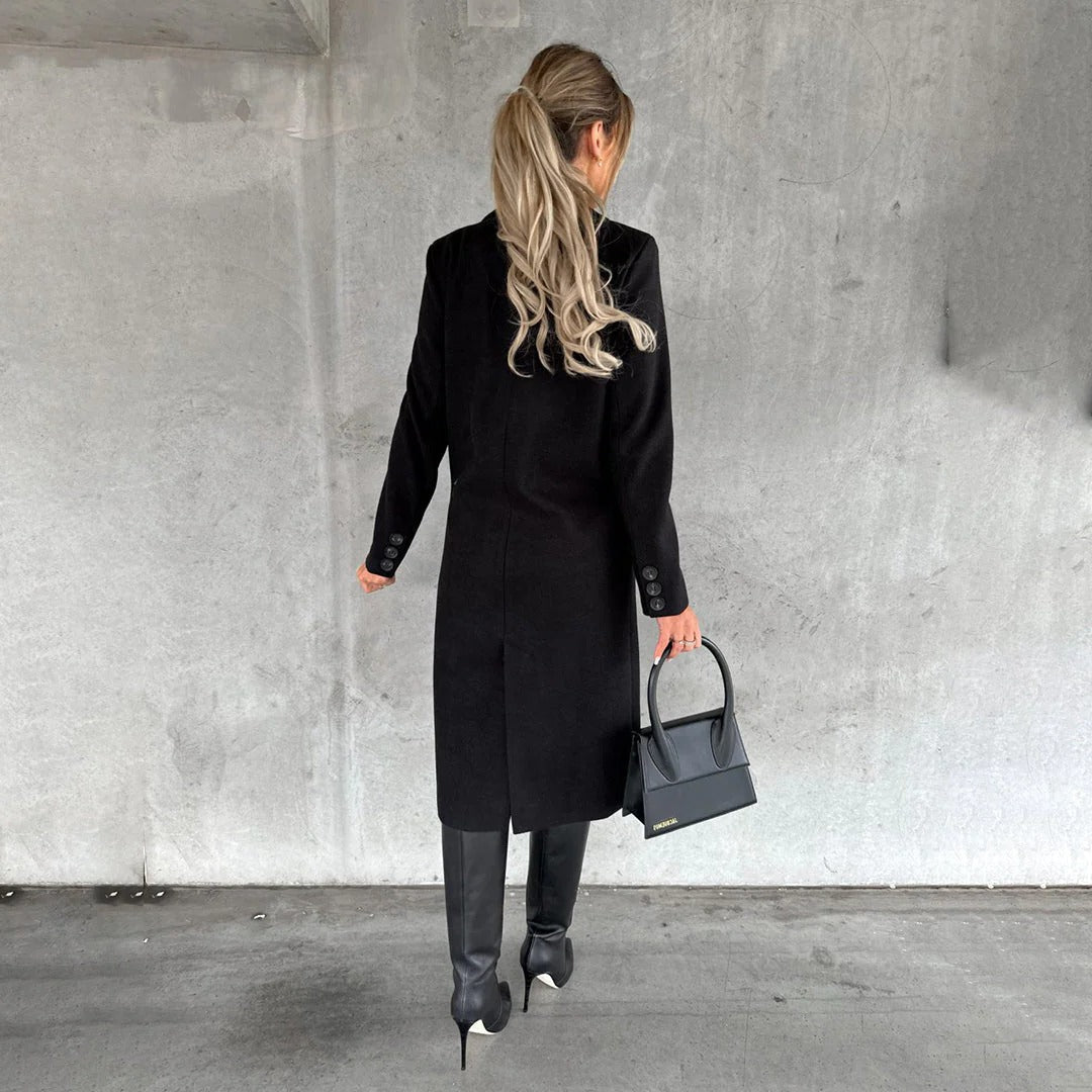 Eleganter Wintermantel für Damen mit weichem Futter für Arbeit und Abend – wärmend isoliert, klare Linien, S bis 3XL, 6 Farben