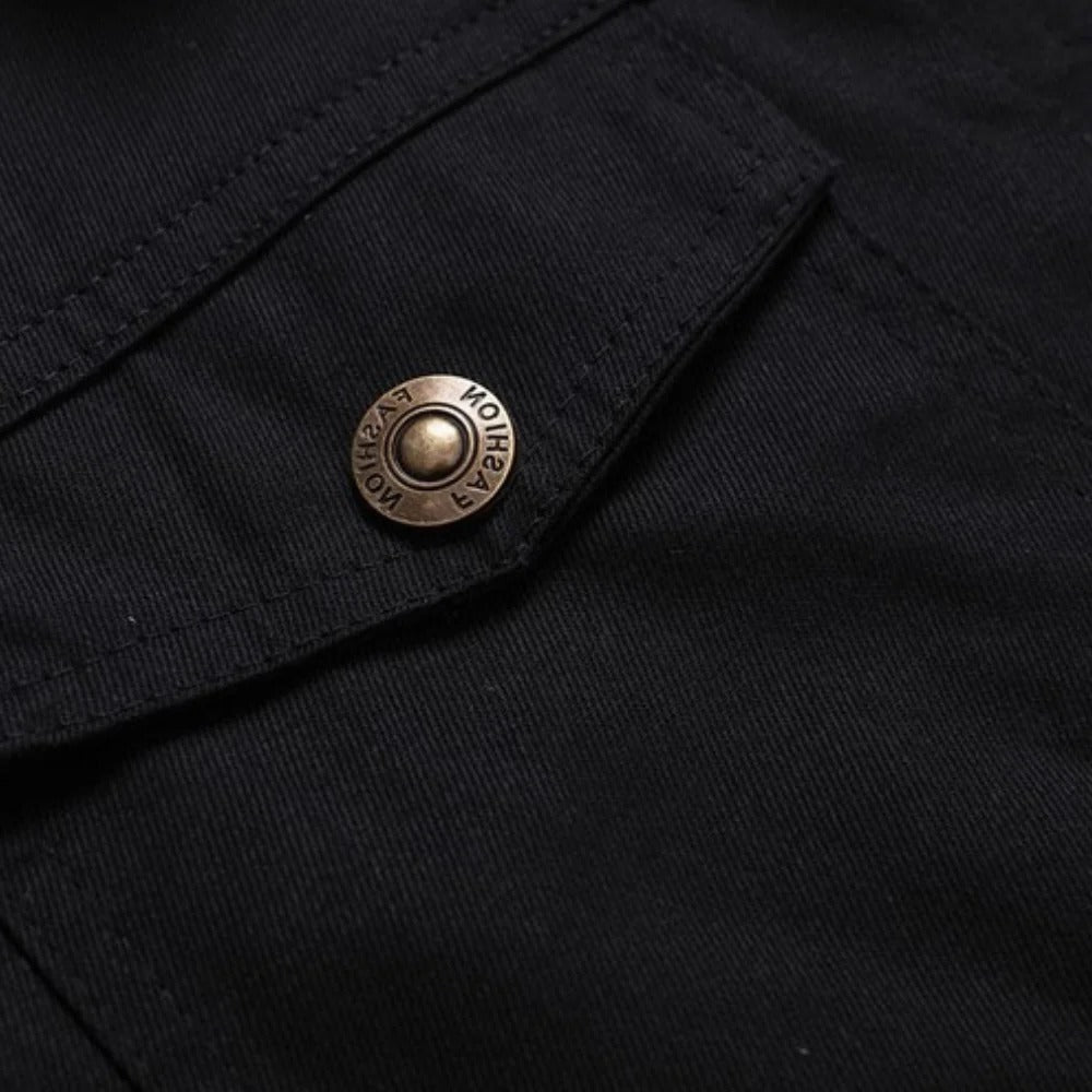 Herrenjacke mit Teddyfutter und Teddykragen im Vintage-Stil für Winter, Stadt und Abend – Knopfleiste, Brusttaschen mit Patte, S bis 3XL, 5 Farben