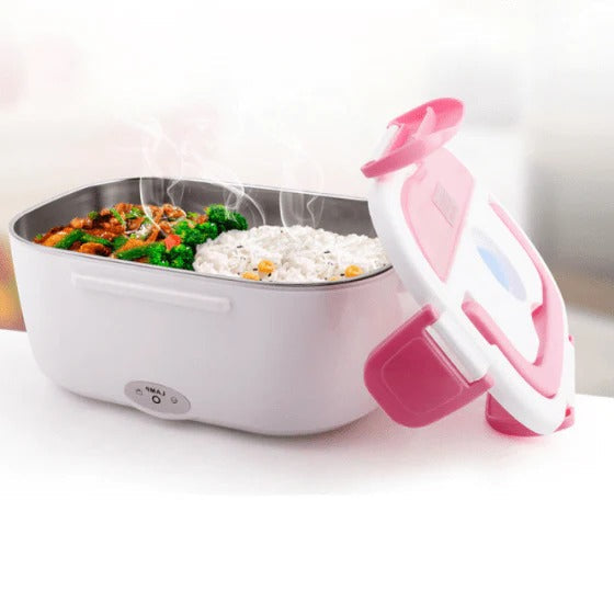 Elektrische Lunchbox mit Warmhaltefunktion für Büro, Baustelle und Schichtdienst – 50 W, schonendes Aufwärmen von Speisen, Essen ohne Mikrowelle