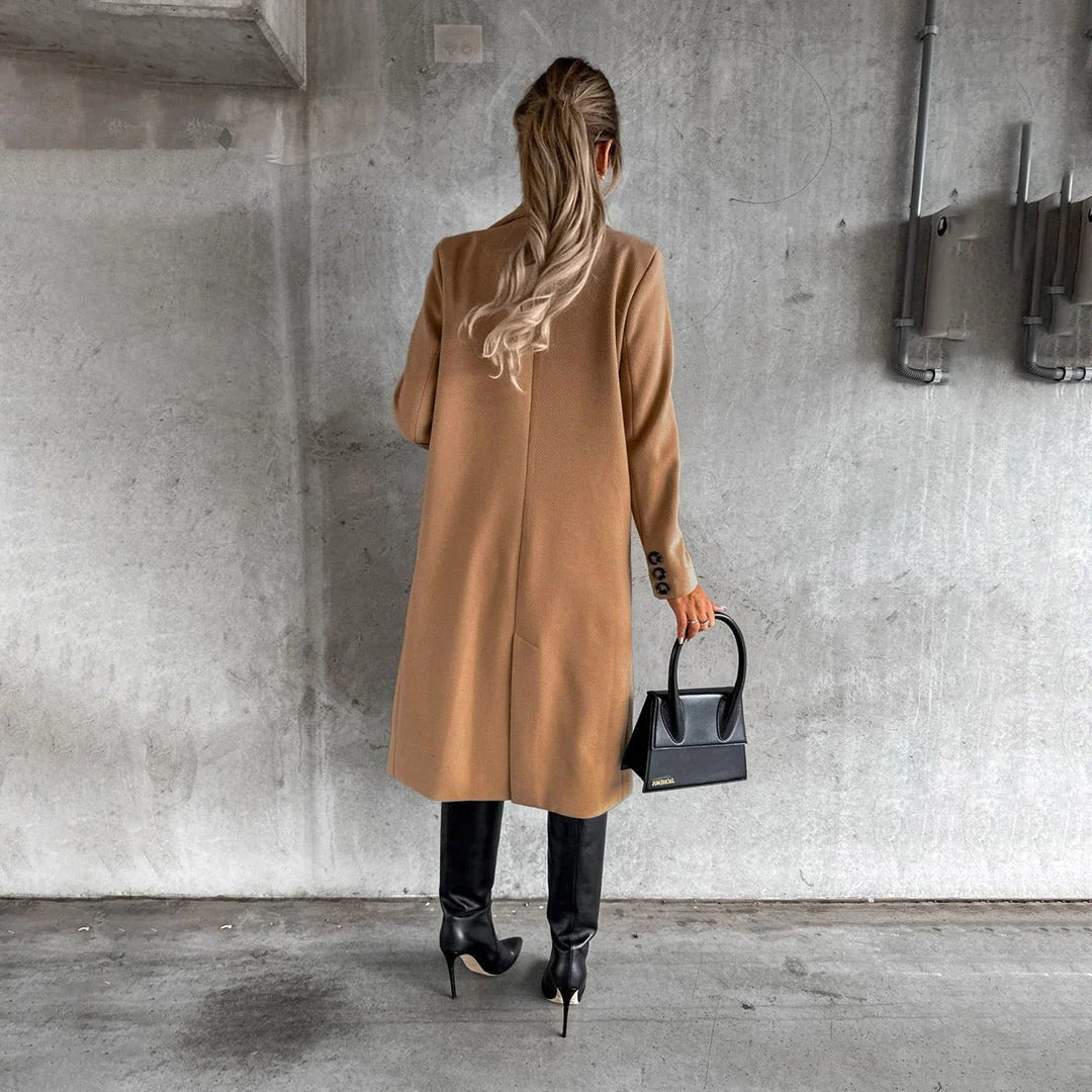 Eleganter Wintermantel für Damen mit weichem Futter für Arbeit und Abend – wärmend isoliert, klare Linien, S bis 3XL, 6 Farben