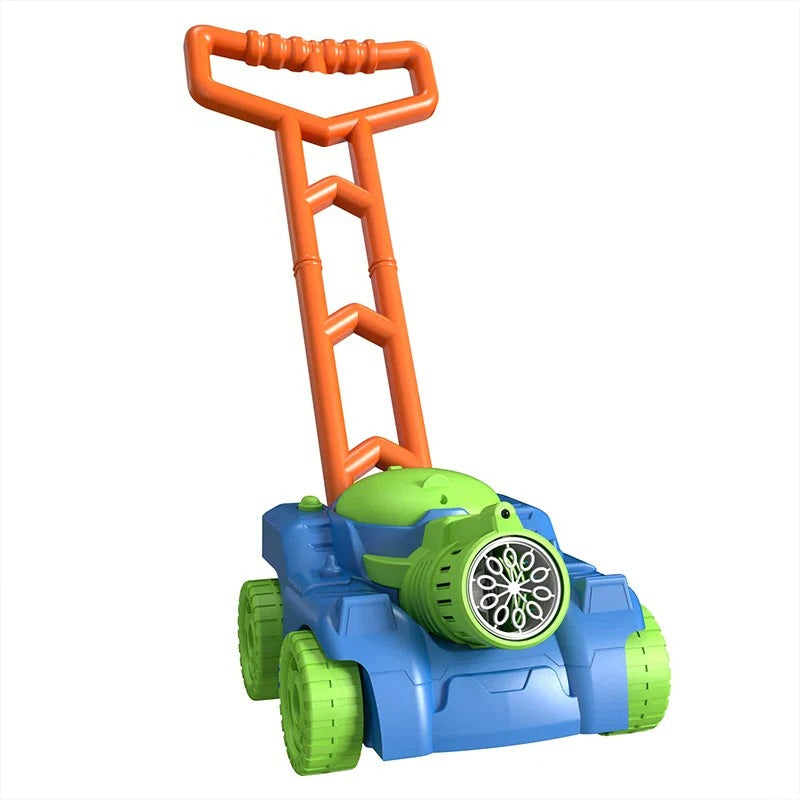 Seifenblasen-Rasenmäher als Spielzeug für Kinder im Garten und draußen – Seifenblasenmaschine in Rasenmäher- oder Panzerwagen-Form, 6 Farbvarianten
