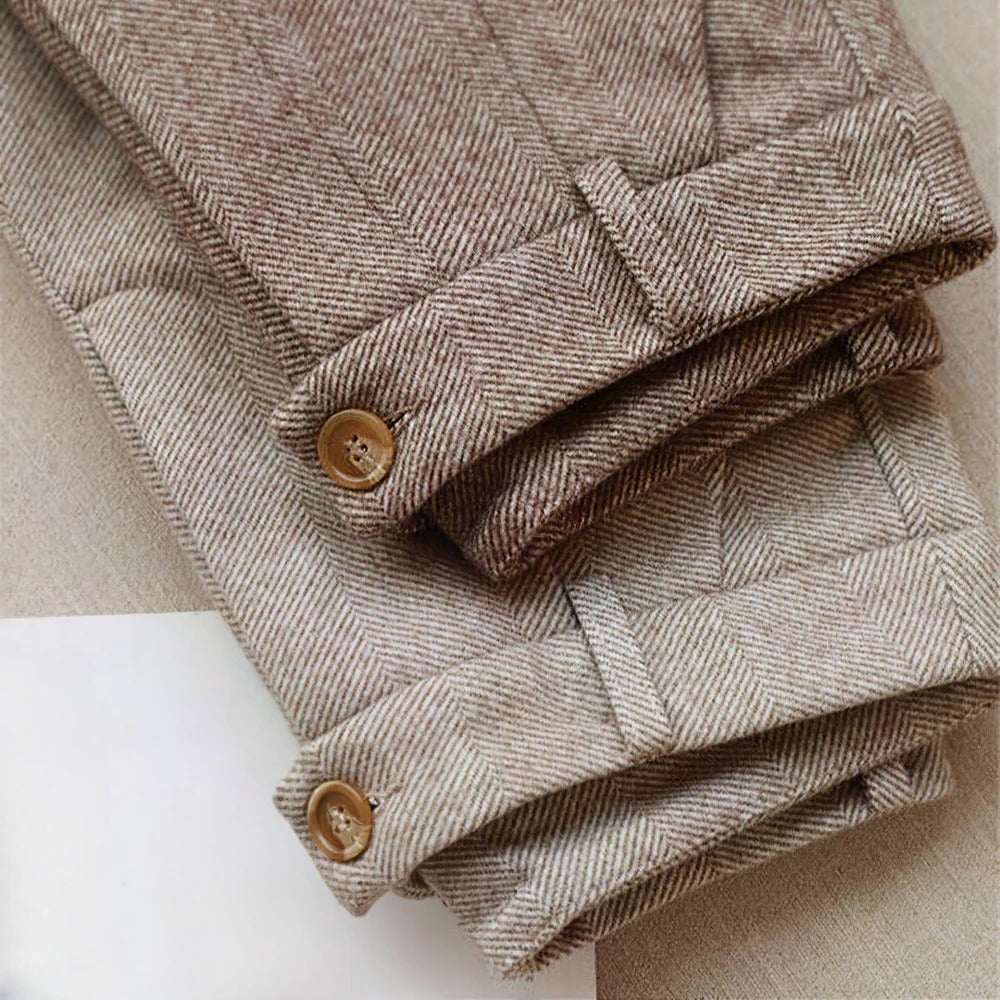 Elegante taillierte Damenhose mit klassischem Schnitt für Büro und Freizeit – schmeichelnde Silhouette, Größen S bis 2XL, Braun oder Beige