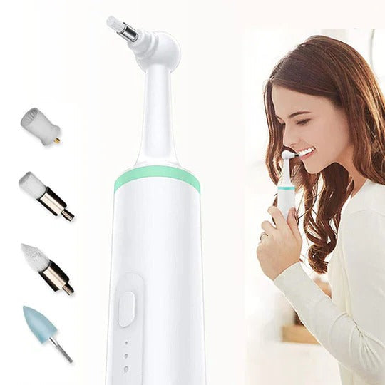 Schallzahnreiniger zum Entfernen von Belägen und Verfärbungen für die tägliche Mundpflege – 4 Aufsätze, 3 Modi, USB-Laden, Rosa oder Grün
