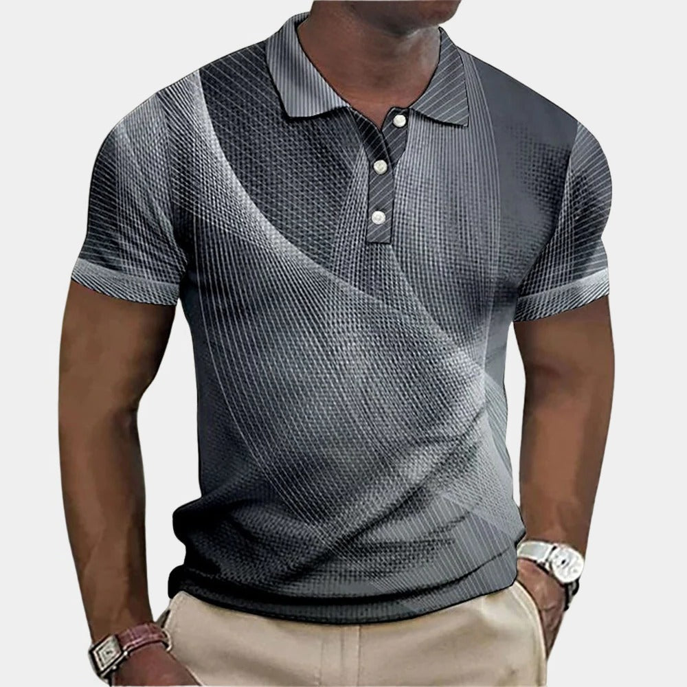 Poloshirt für Herren aus feiner Baumwolle mit klassischer Passform für Büro und Alltag – Smart-Casual-Look, S bis XL, 5 Farben von Rot bis Grün