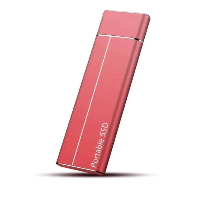 Tragbare externe SSD mit 500 GB im Aluminiumgehäuse für Laptop, PC und Android-Smartphone – USB 3.0 und USB-C, bis 550 MB/s, 5 Farben
