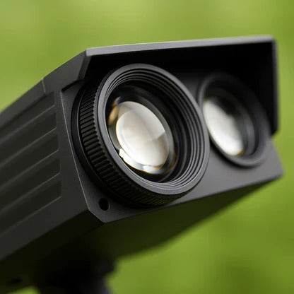 Solar-LED-Strahler mit Zoomlinse für Garten, Rasen und Terrasse – IP65, RGB und Warmweiß 3000 K, bis 12 h Leuchtdauer, Schwarz