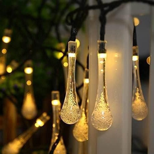 Solar-Lichterkette mit 20 LEDs für Garten, Hof und Feiern im Freien – ca. 4,8 m, 8 Leuchtmodi, Dämmerungsautomatik, wetterfest, 4 Lichtfarben