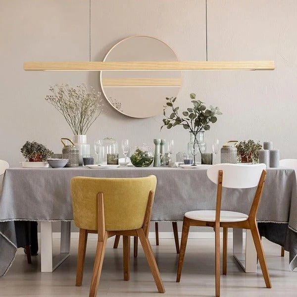 LED-Pendelleuchte mit höhenverstellbarer Aufhängung für Esstisch, Wohnzimmer und Büro – 80 cm, 12 W, Licht nach unten, 2 Ausführungen