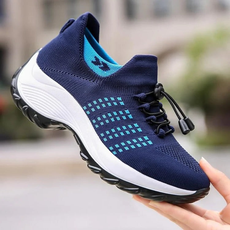 Bequeme Sneaker mit breiter Zehenbox und hoher Fußgewölbestütze für Alltag und Spaziergänge – atmungsaktiv, US 4 bis 11, 5 Farben